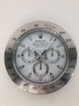 A Rolex Daytona-Style Wall Clock