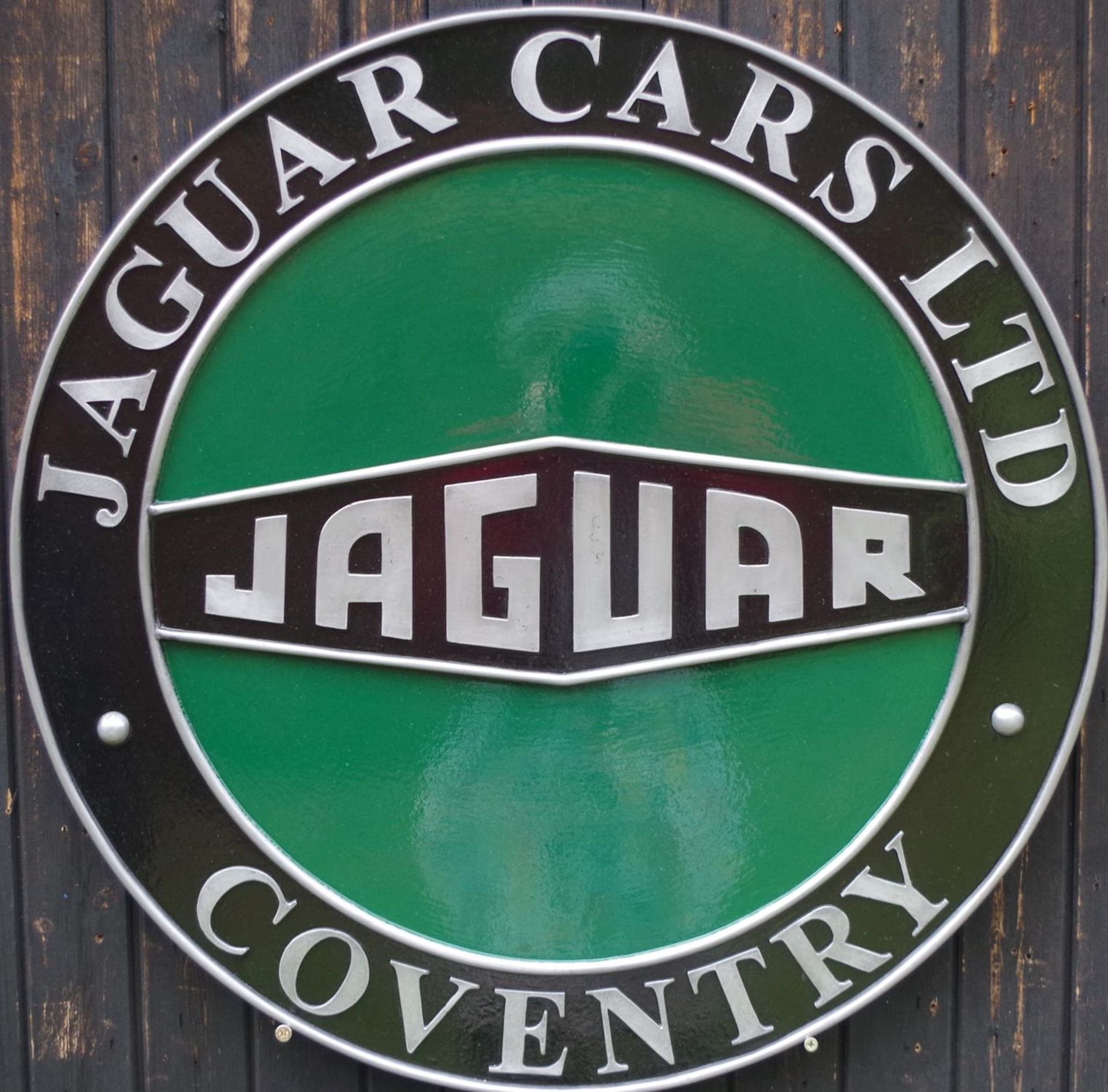 Cold Cast Aluminium Jaguar XK Shield - Image 4 of 4