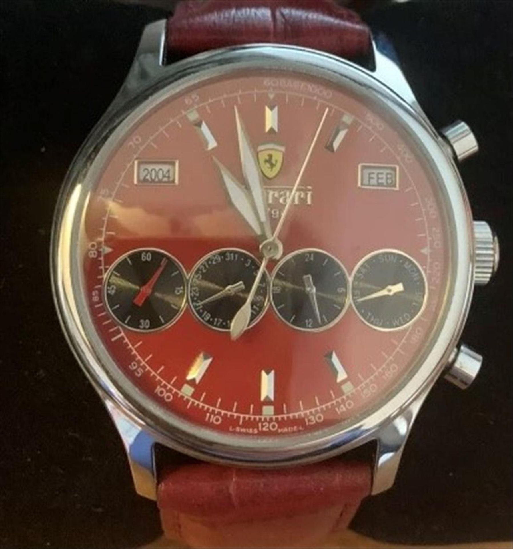 Swiss-made Ferrari 37-jewel automatic chronograph gentleman's wrist watch