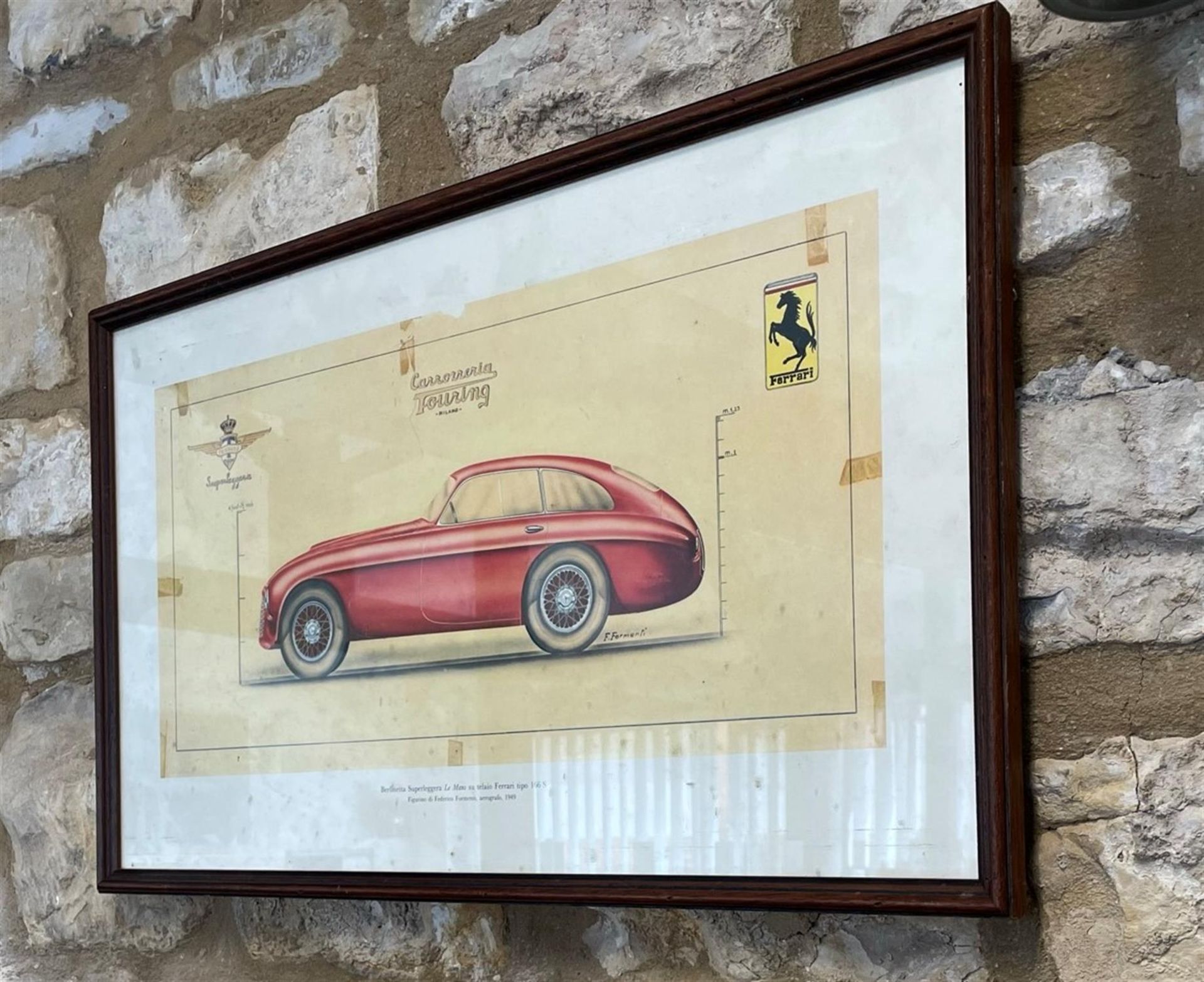 Period design submission from Carrozzeria Touring Milano to Enzo Ferrari in 1949 - Image 3 of 6