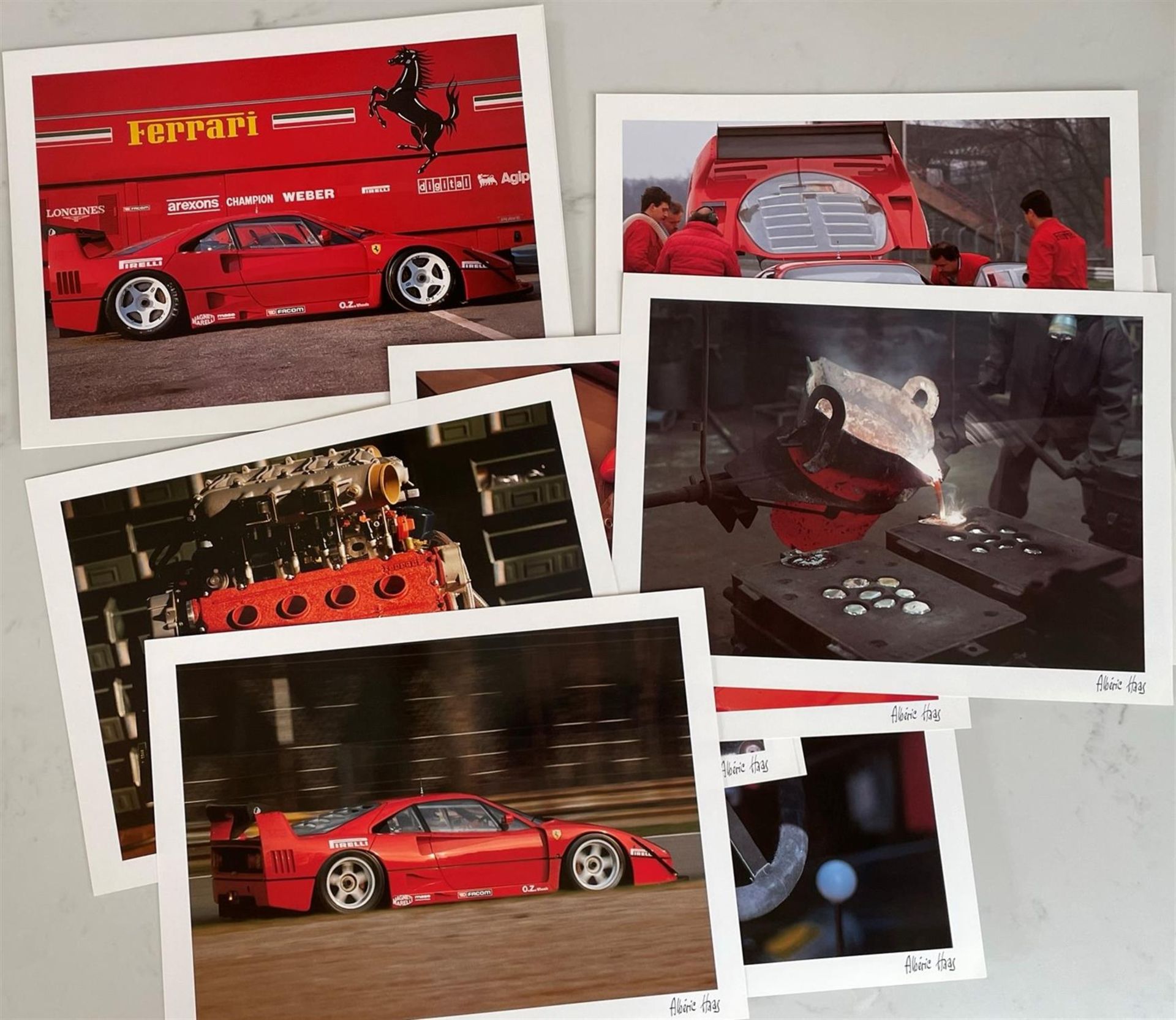 16 Stunning Original Ferrari F40 Prints - Image 3 of 4