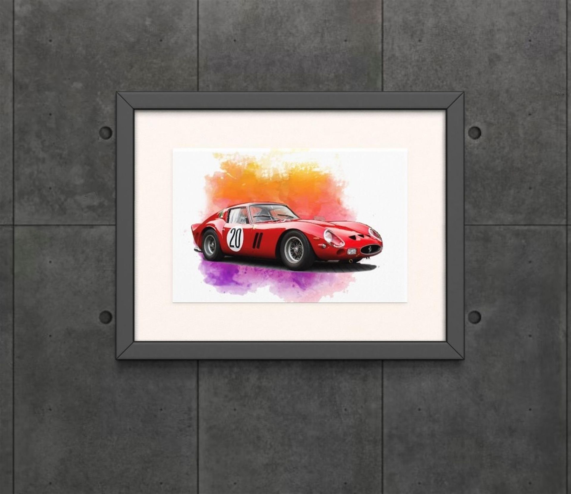 Ferrari 250 GTO Watercolour