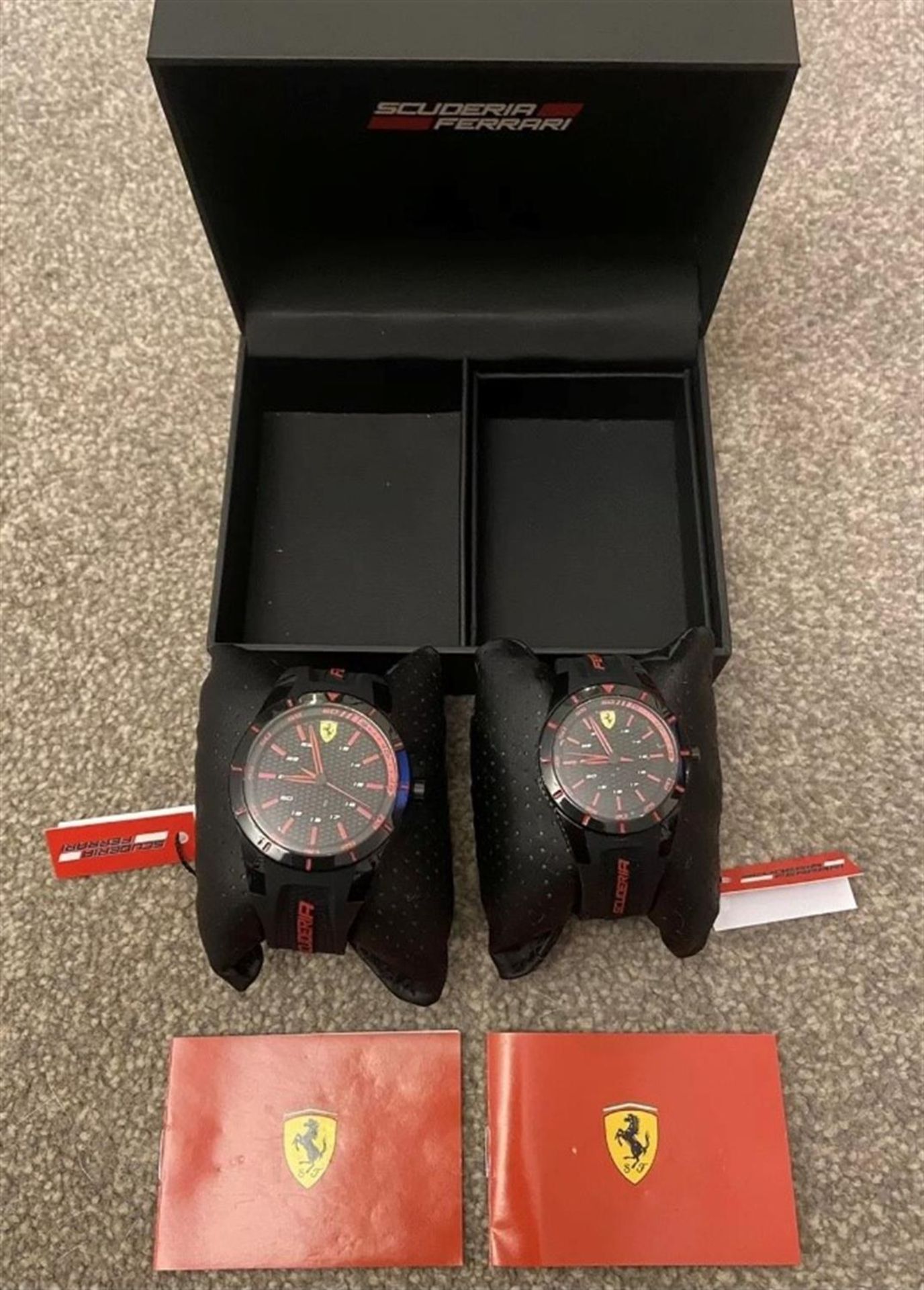 A rare boxed pair of 'His & Hers' Scuderia Ferrari Sports watches - Image 5 of 8