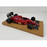 Hand-built model of Nigel Mansell's 1990 Ferrari 641