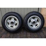 A pair of Ferrari 365 Daytona Rear Wheels