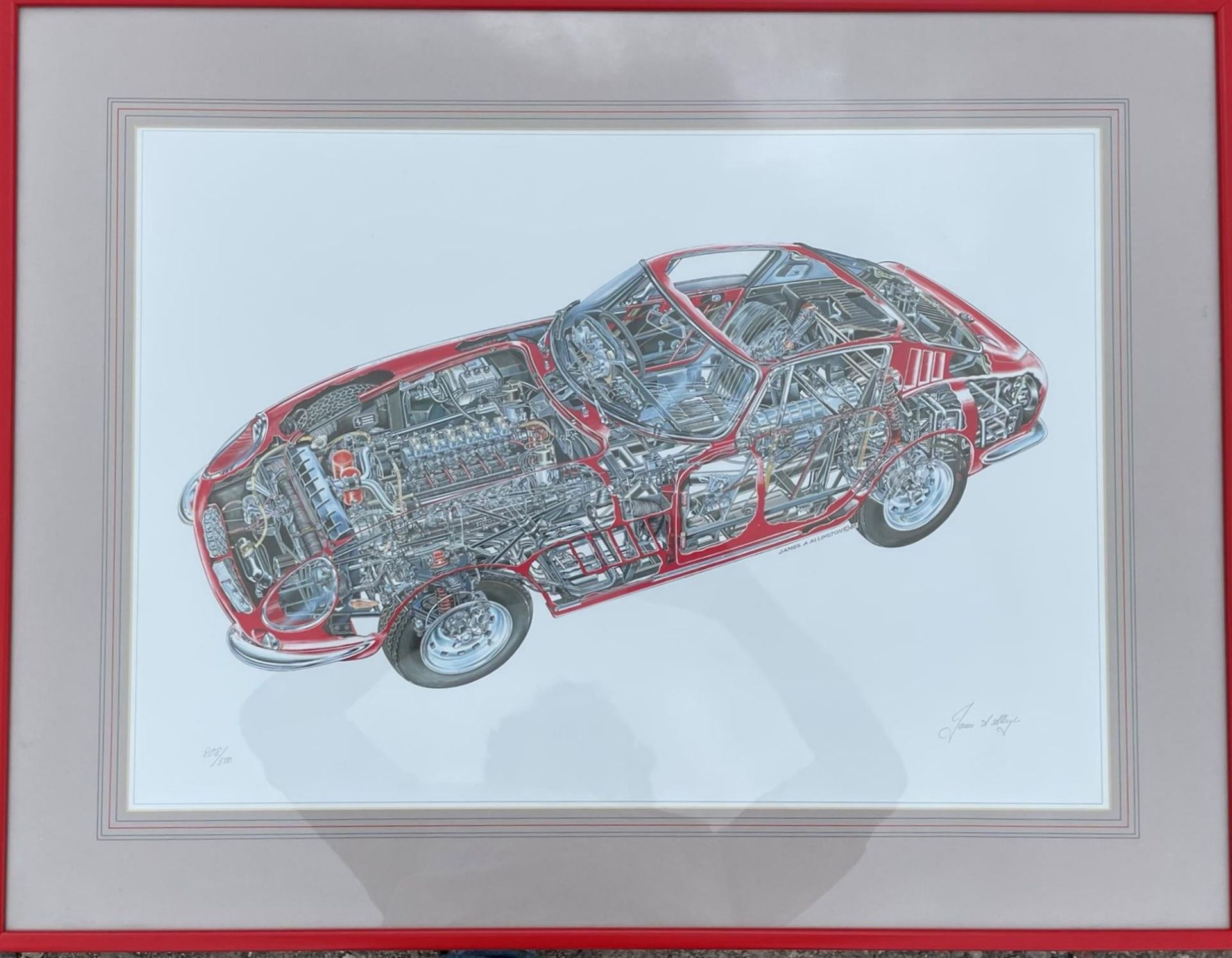 A Mix of 7 Ferrari Road Car Prints - Image 4 of 10