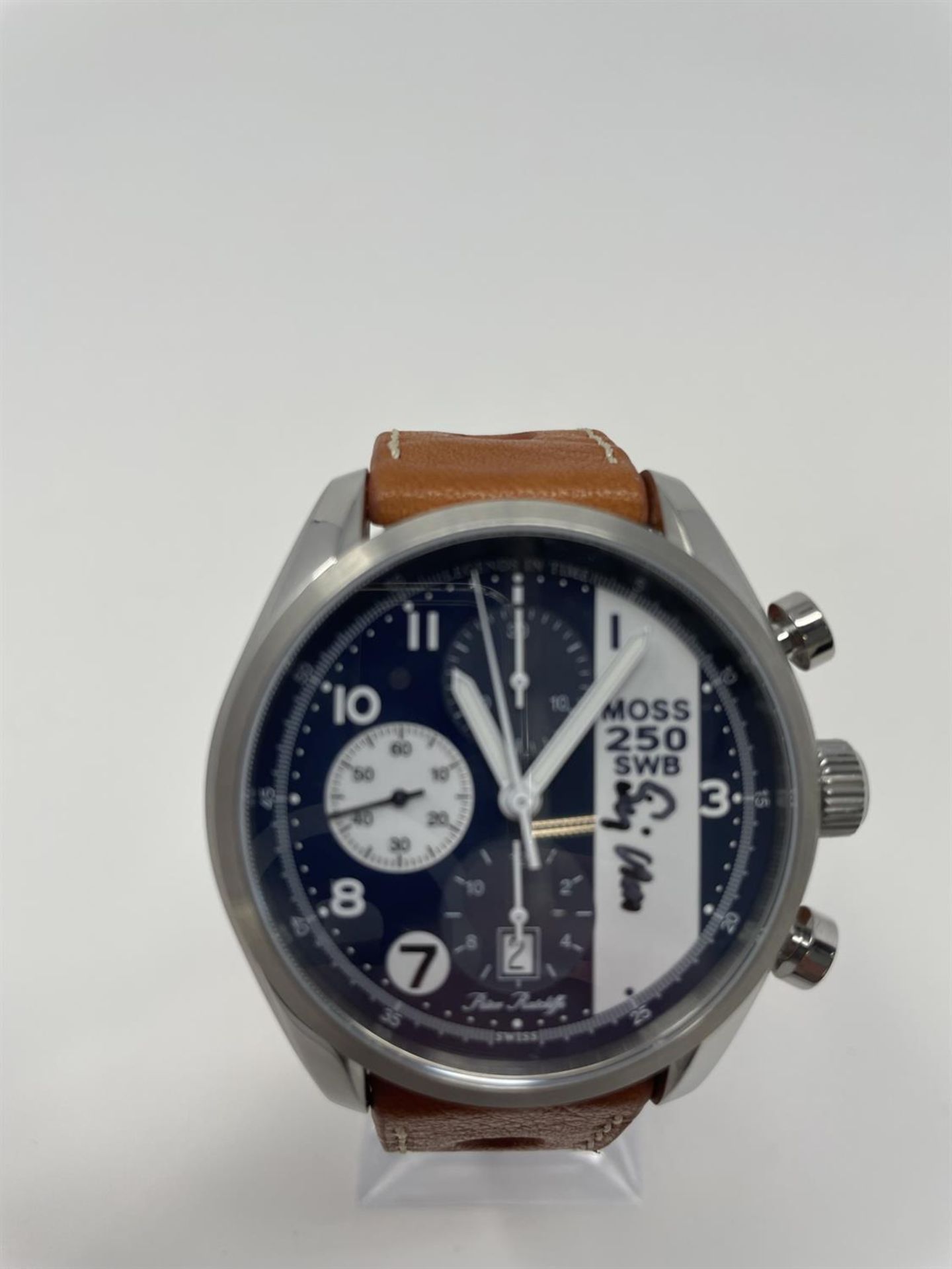 Hand Signed Stirling Moss Ferrari 250 SWB Chronograph - Image 9 of 10