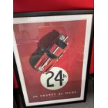 24 Heures du Mans Ferrari 250 GTO Framed Poster