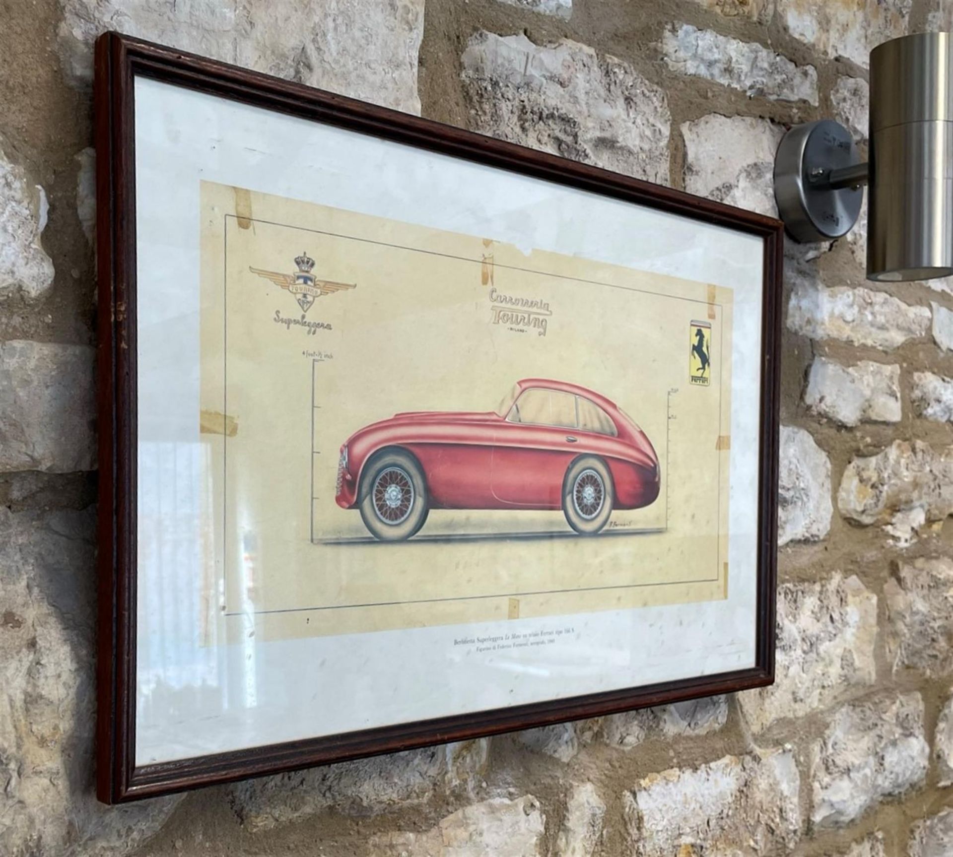 Period design submission from Carrozzeria Touring Milano to Enzo Ferrari in 1949 - Image 4 of 6