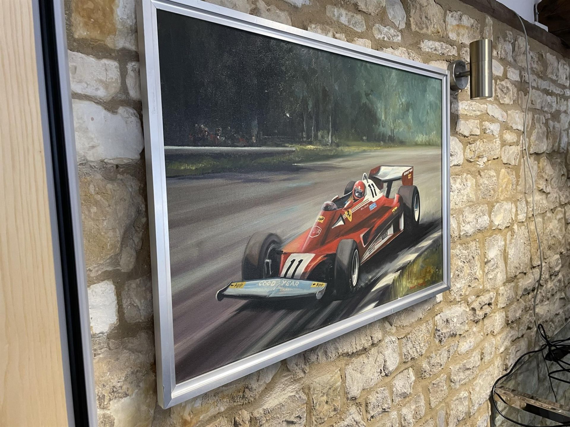 Dion Pears original of Niki Lauda in the Ferrari 312 - Image 3 of 7