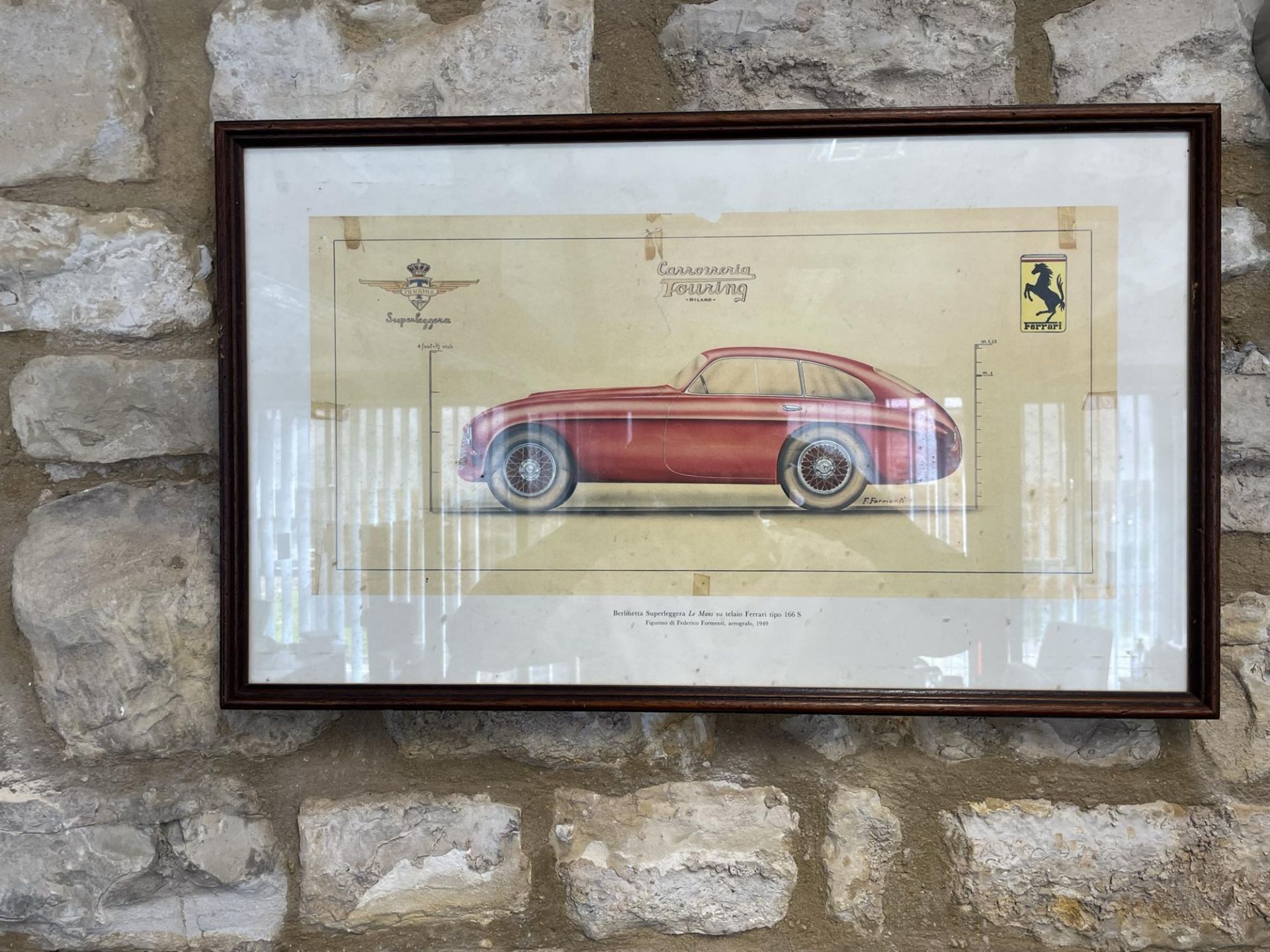 Period design submission from Carrozzeria Touring Milano to Enzo Ferrari in 1949 - Image 6 of 6