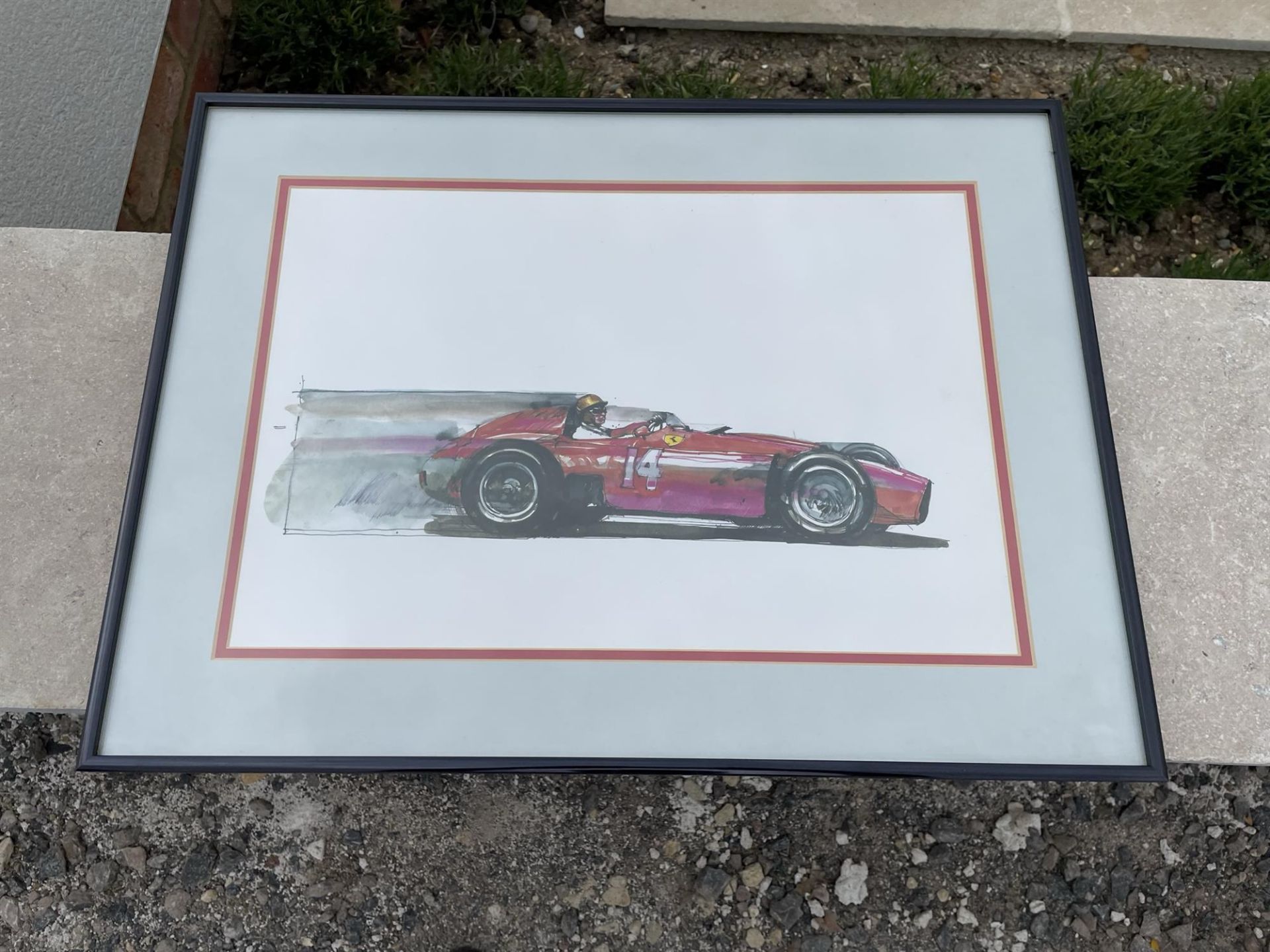 Six Assorted Racing Ferrari Prints - Image 8 of 10
