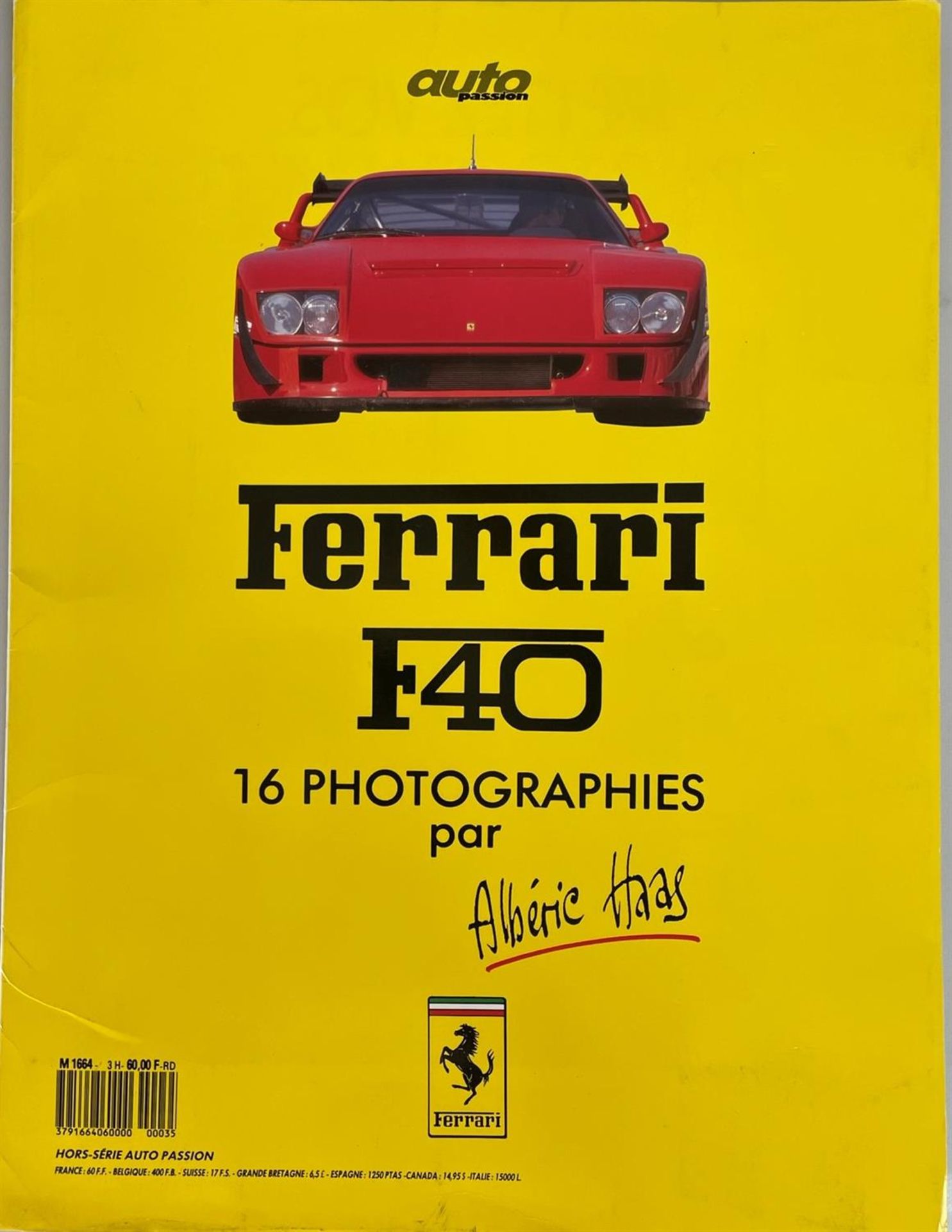 16 Stunning Original Ferrari F40 Prints