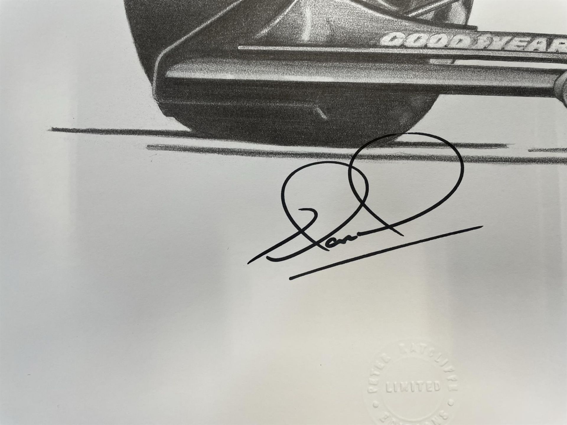 Nigel Mansell's Ferrari 641 Signed Limited Edition Print - Image 3 of 3