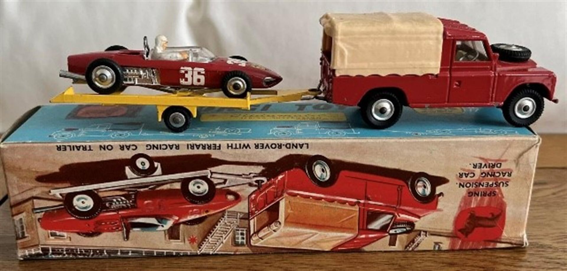 A rare Ferrari F1 Corgi Gift Set No. 17 'Glidamatic' (1963-67)