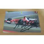 Michael Schumacher-signed Official Ferrari 2003 Postcard