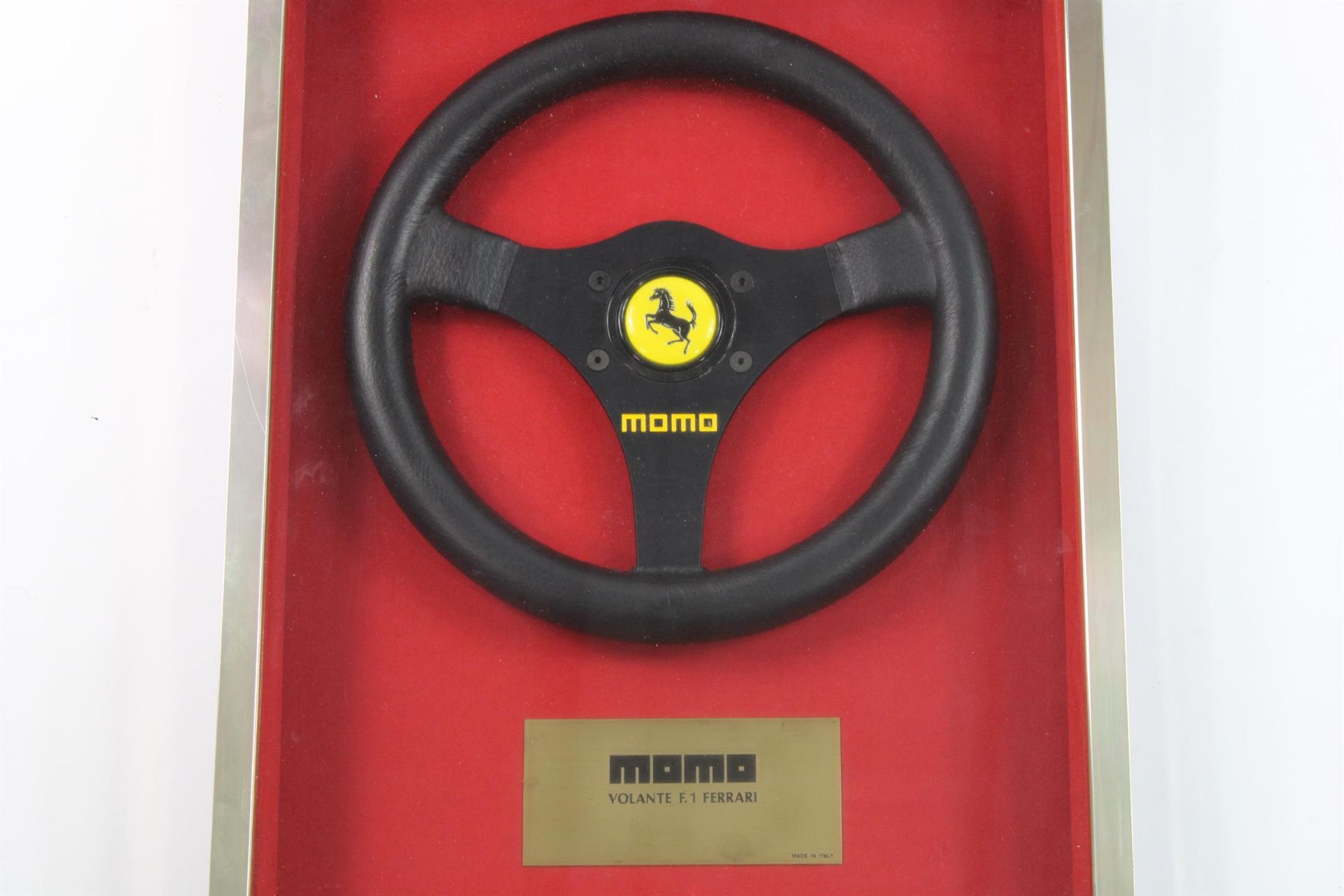 1992 Ferrari F1 MOMO Steering Wheel Framed