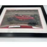 Nigel Mansell Ferrari Framed Signed Print