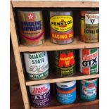A Collection of New/Old Stock US-Quart Oil Cans