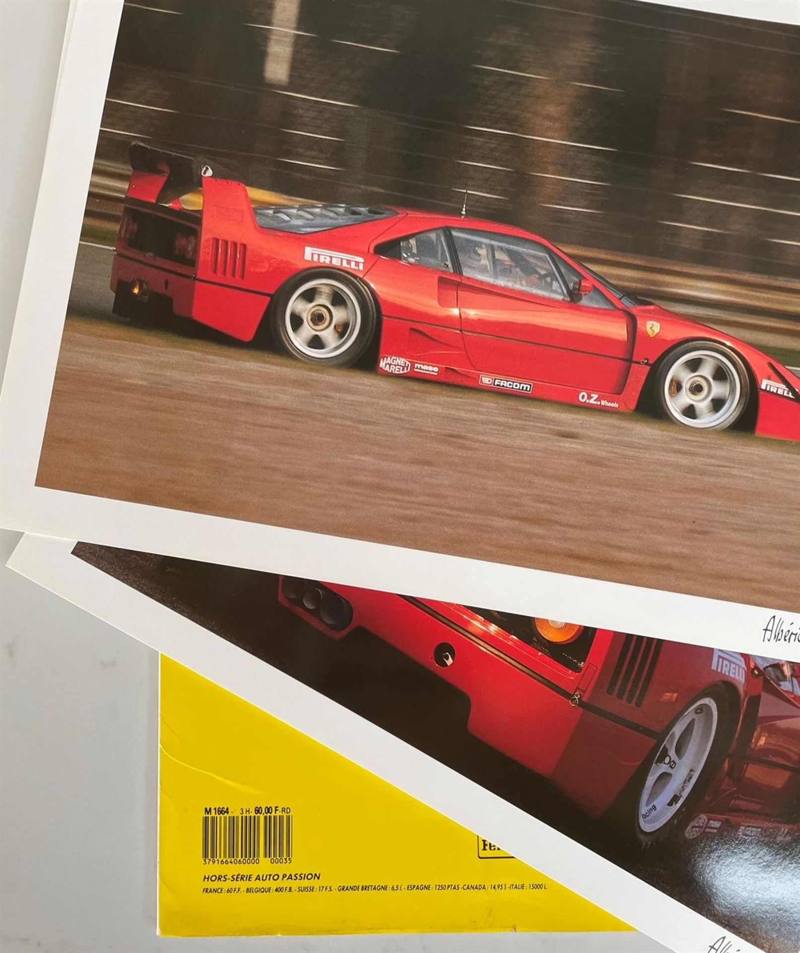 16 Stunning Original Ferrari F40 Prints - Image 4 of 4