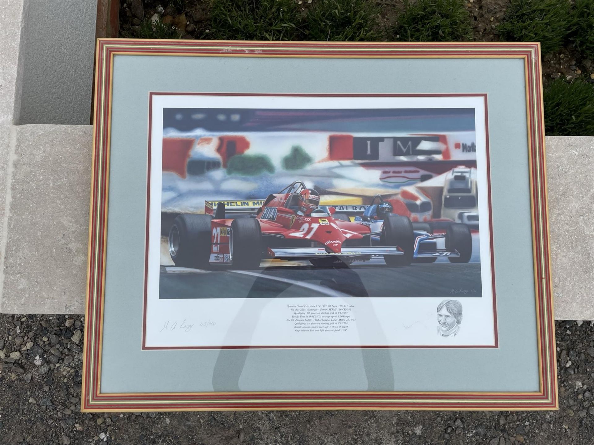 Six Assorted Racing Ferrari Prints - Image 9 of 10