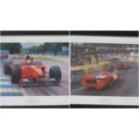 A Pair of Graham Turner Limited Edition Framed Ferrari Prints