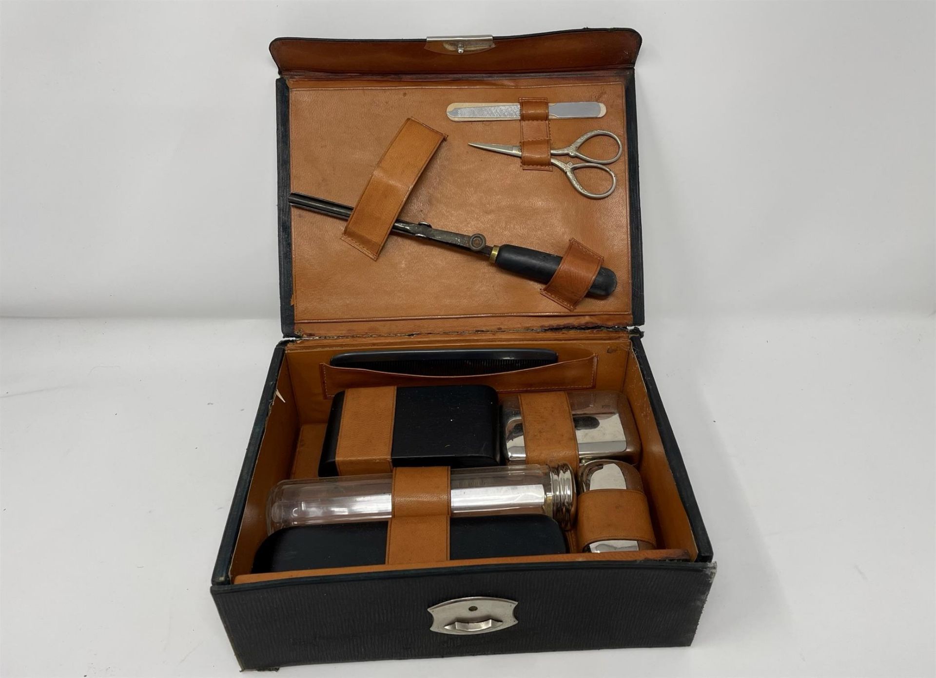 A Gentleman’s Travelling Grooming Set, marked "Bentley", c1920s* - Image 2 of 7