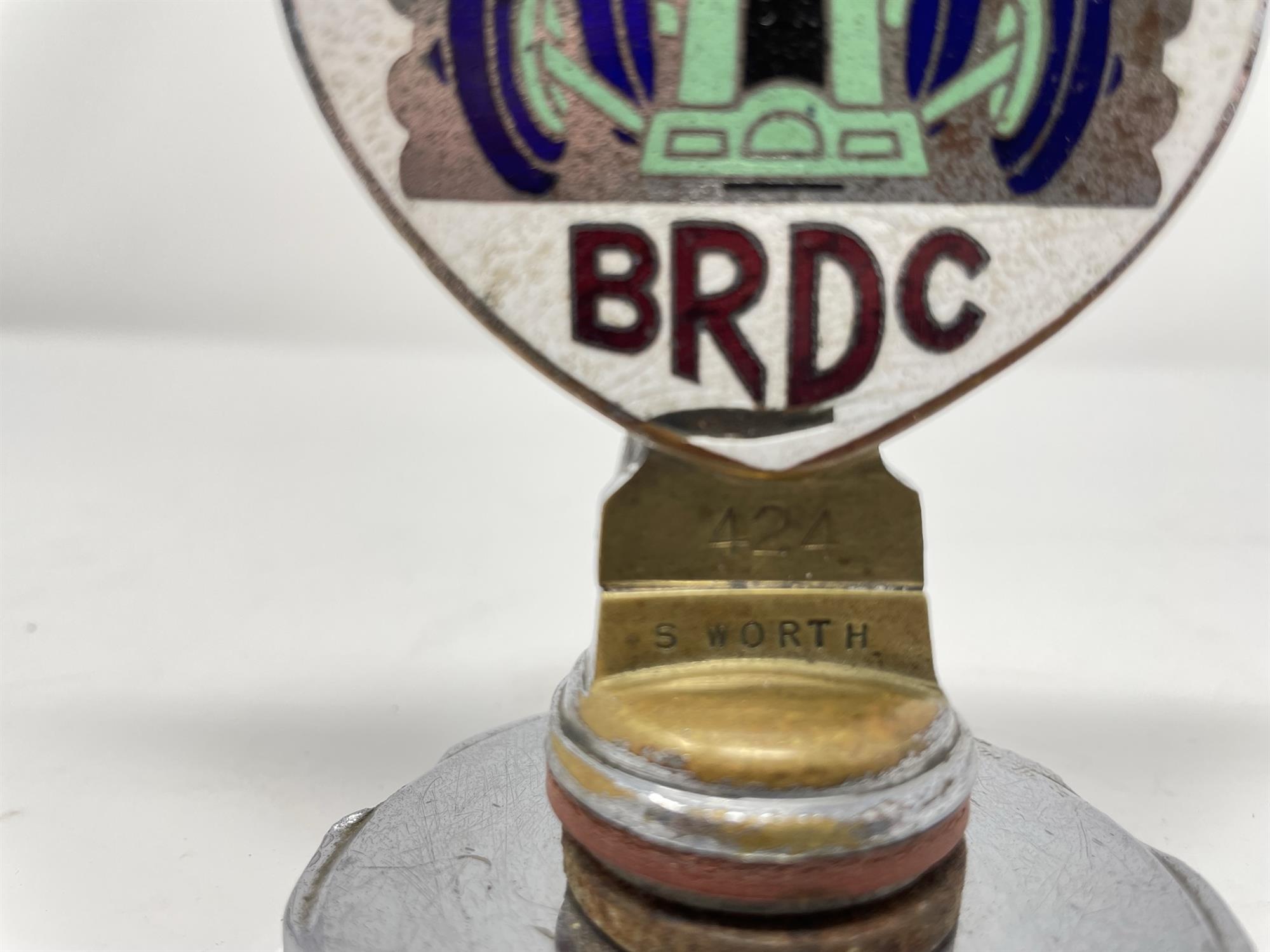 **Regretfully withdrawn** Brooklands BRDC Pre-War Member’s Car Badge c1930s - Image 3 of 5