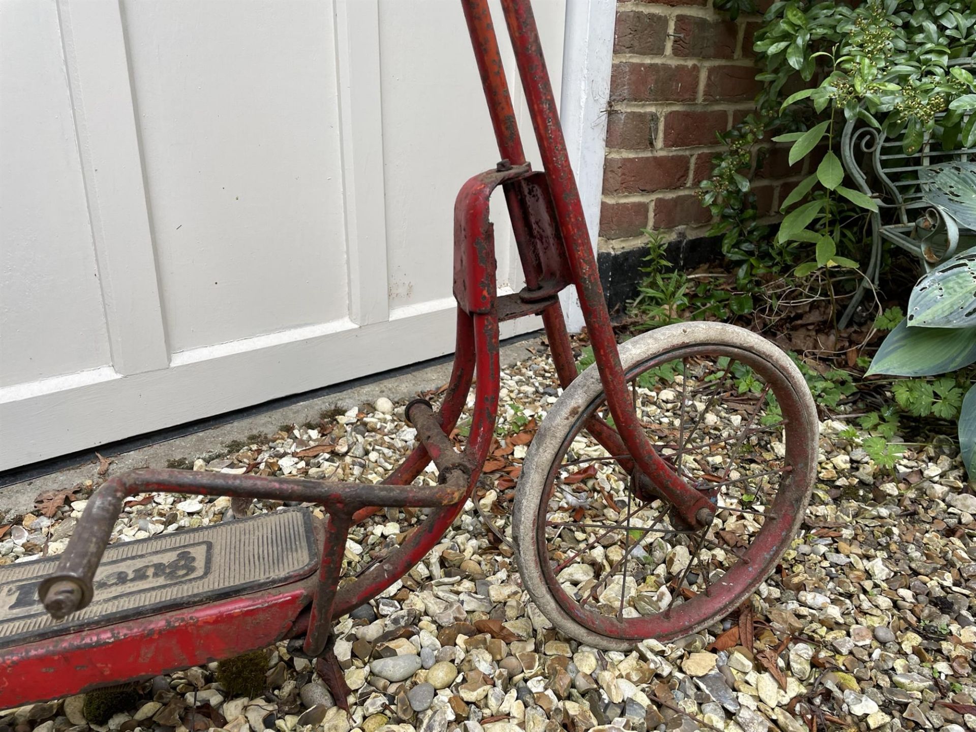 Early Tri-Ang Treadle Scooter c1950s - Image 6 of 6