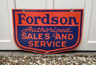 Fordson Sales and Service Contemporary Enamel Sign