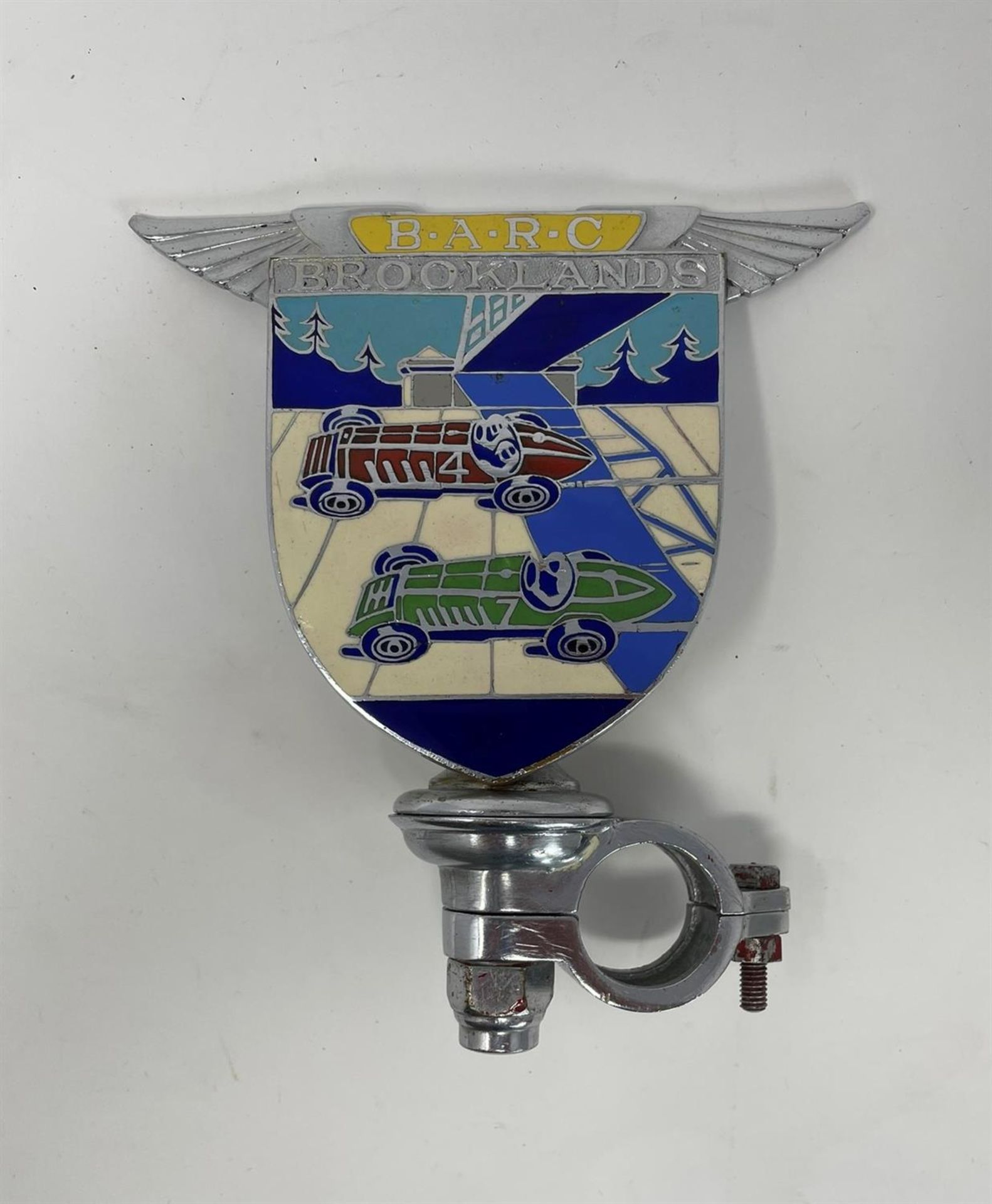 Very Well Preserved Enamelled BARC Brooklands Badge