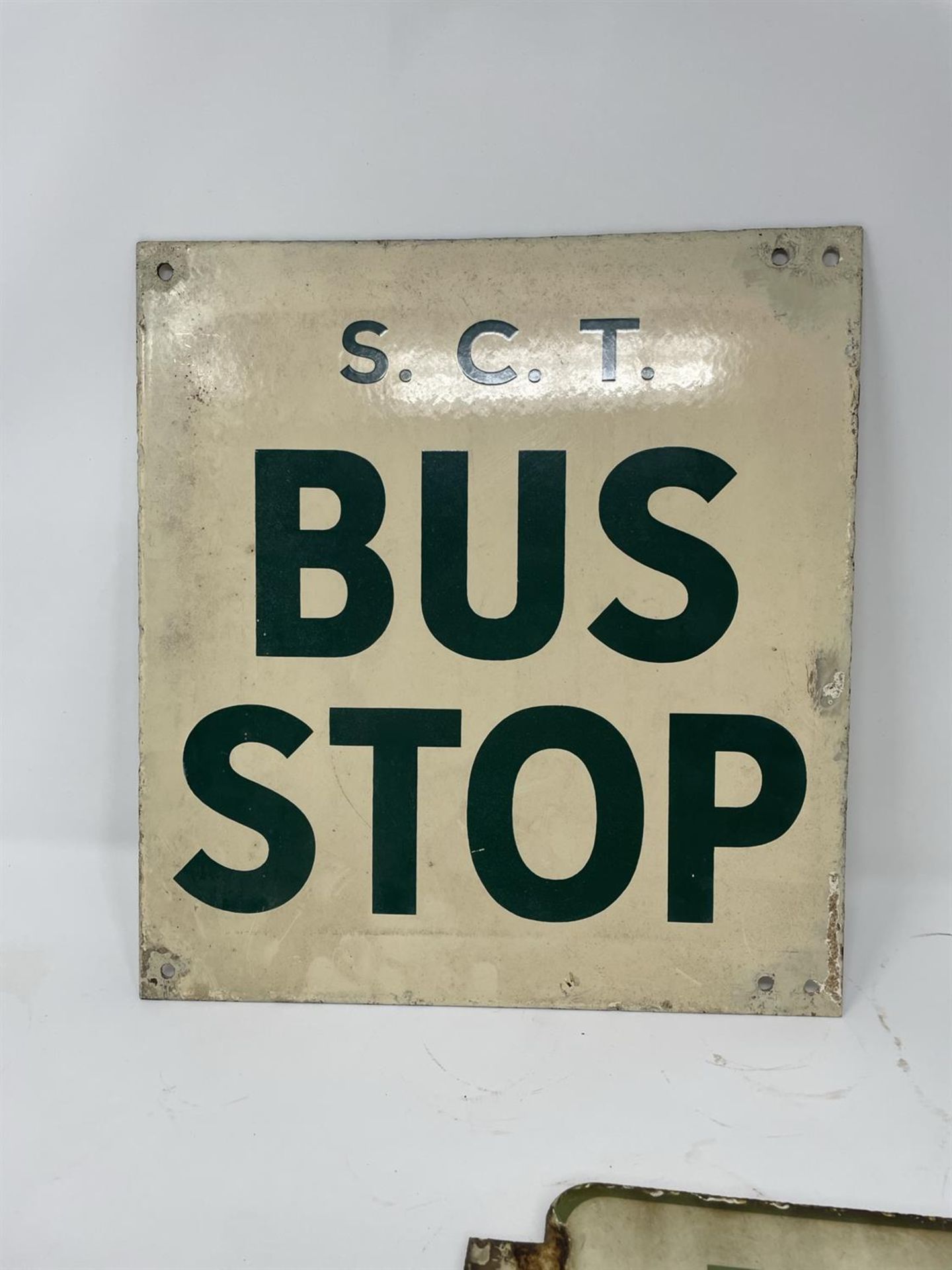 Bus Stop Signs from the 1st Quarter of the 20th Century - Image 3 of 4