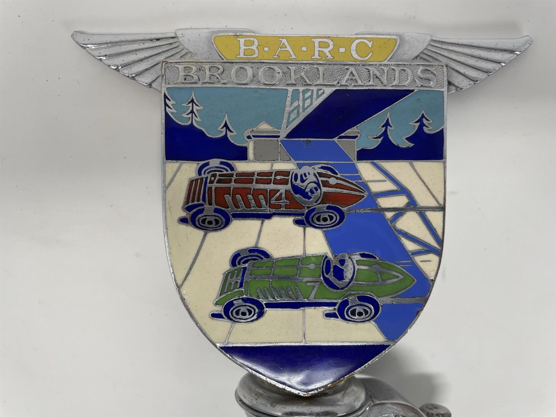 Very Well Preserved Enamelled BARC Brooklands Badge - Image 7 of 7