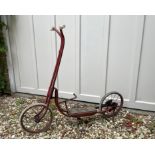 Early Tri-Ang Treadle Scooter c1950s