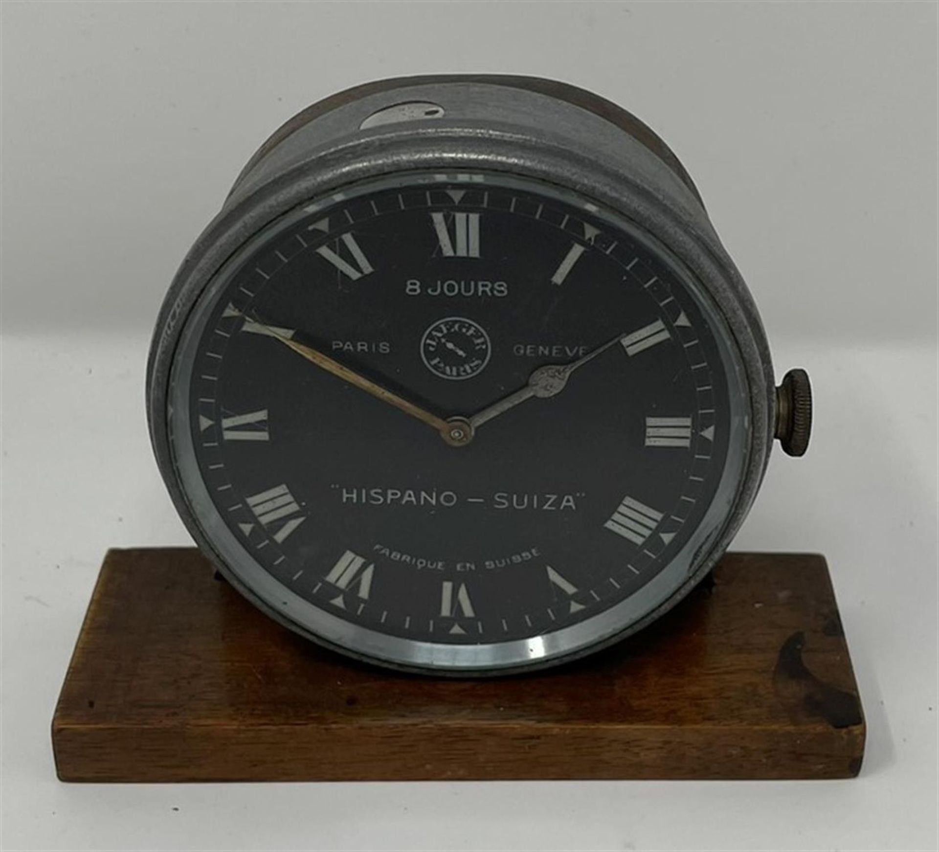 Hispano-Suiza Dashboard Clock c1920s by Jaeger Paris & Geneva