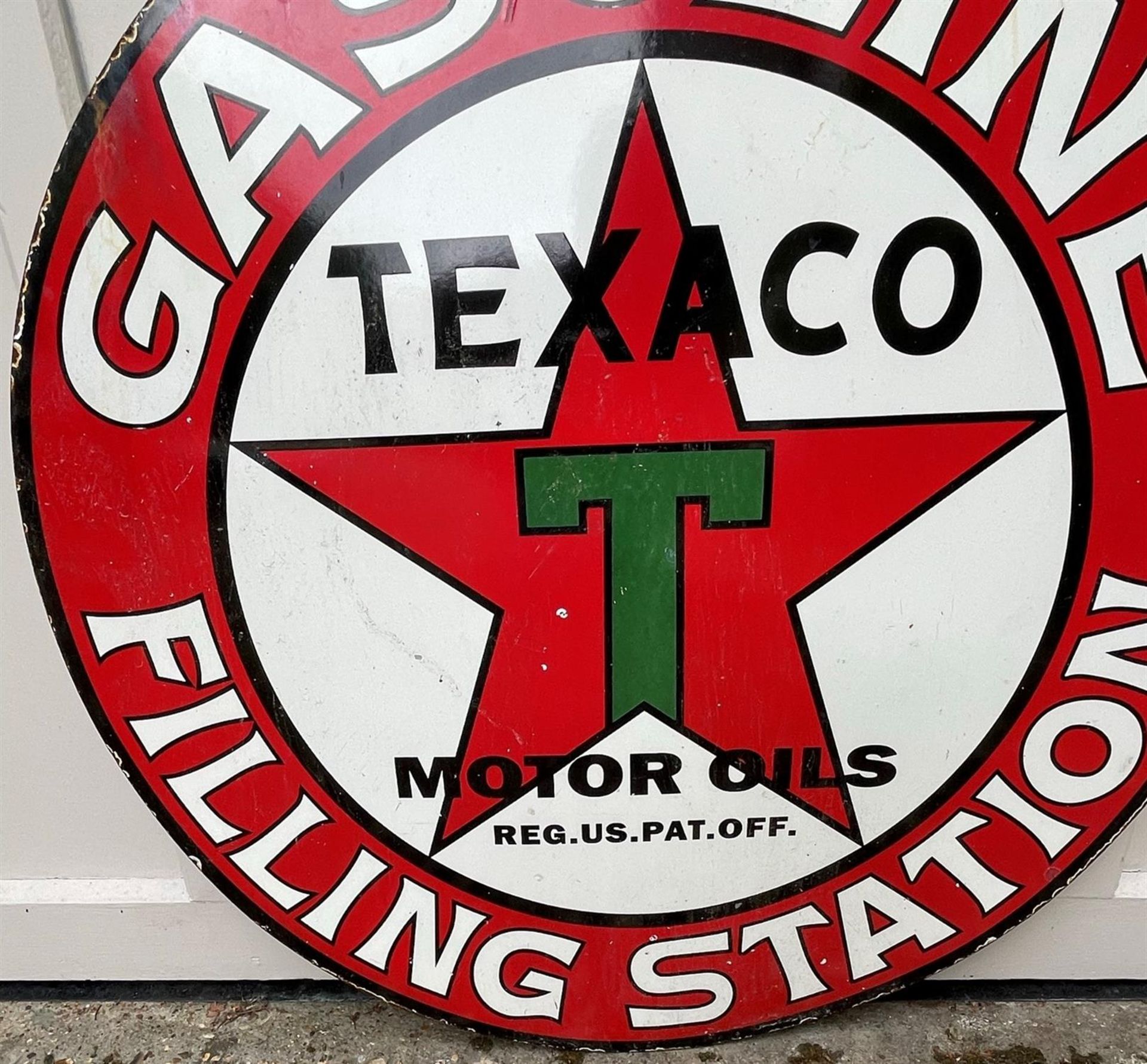 "Texaco" Gasoline Filling Station Enamelled Sign - Image 2 of 4