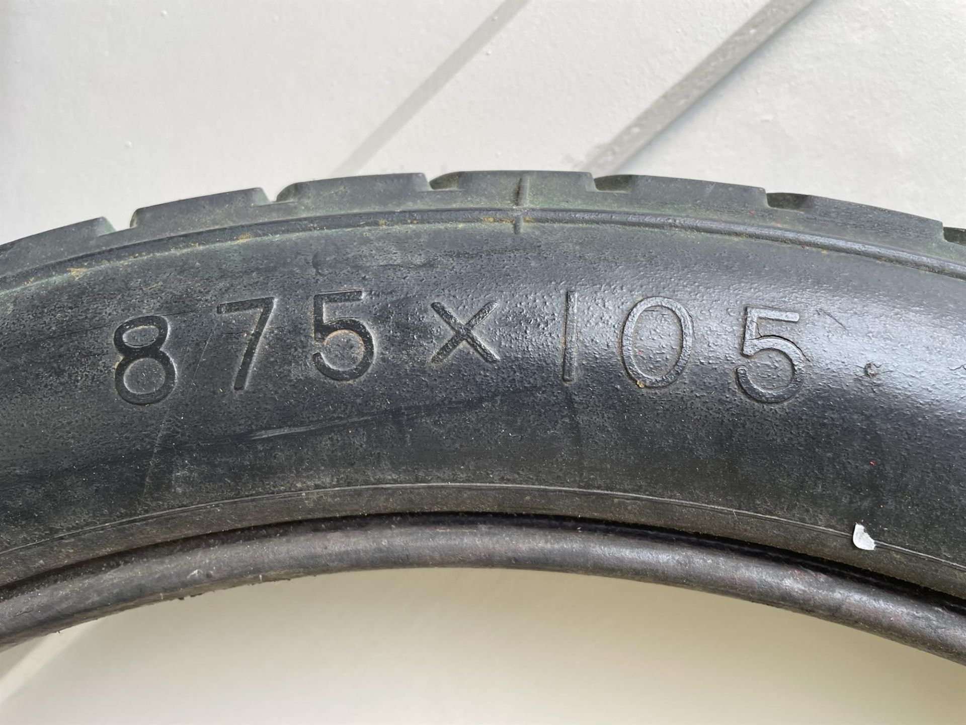 Two Vintage Dunlop Cord Road Tyres - Image 3 of 7