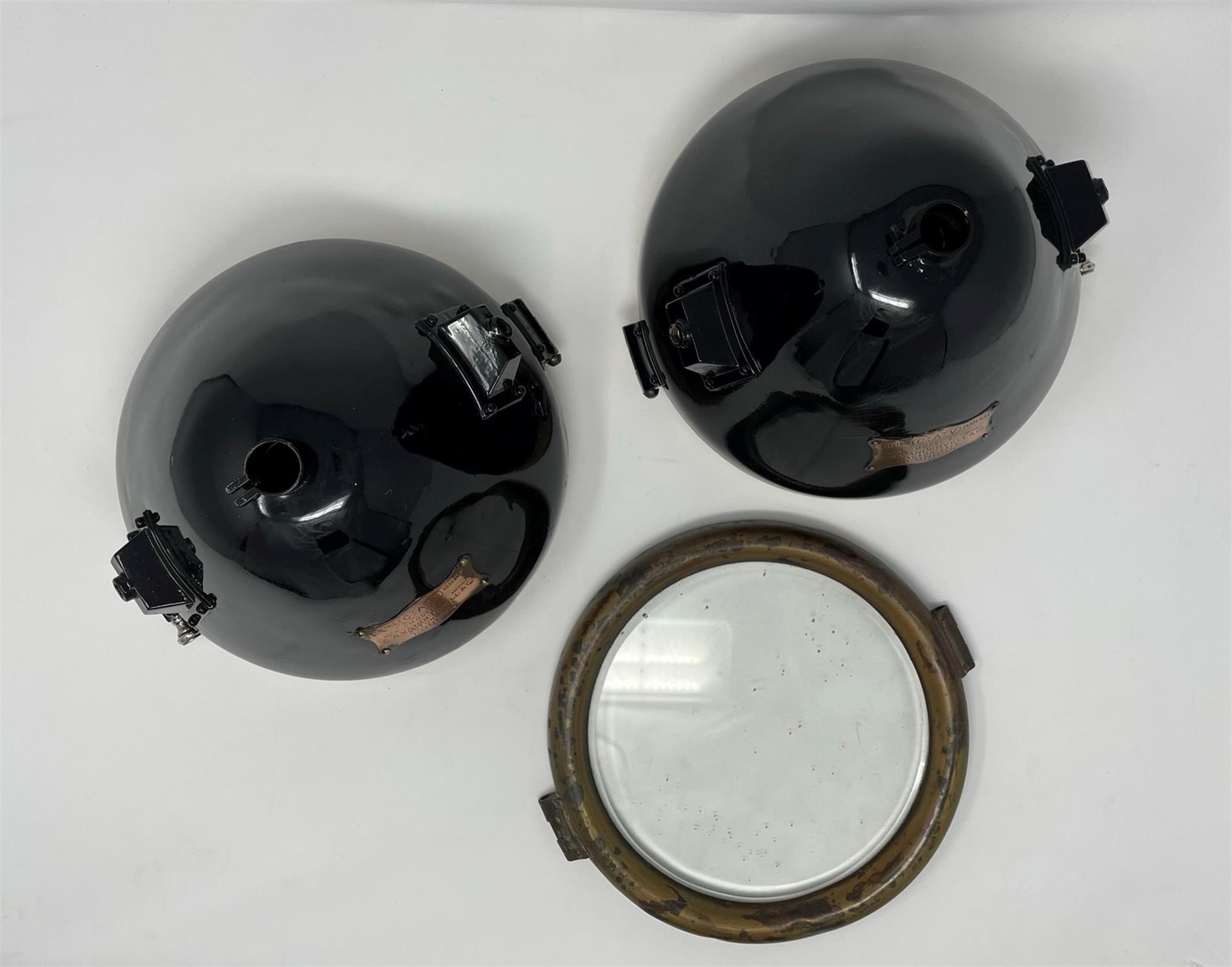 A Pair Of Cav Model E Brass Electric Headlamps* - Image 7 of 10