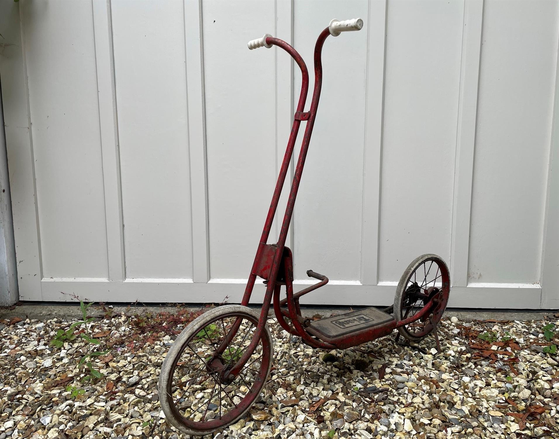 Early Tri-Ang Treadle Scooter c1950s - Image 2 of 6