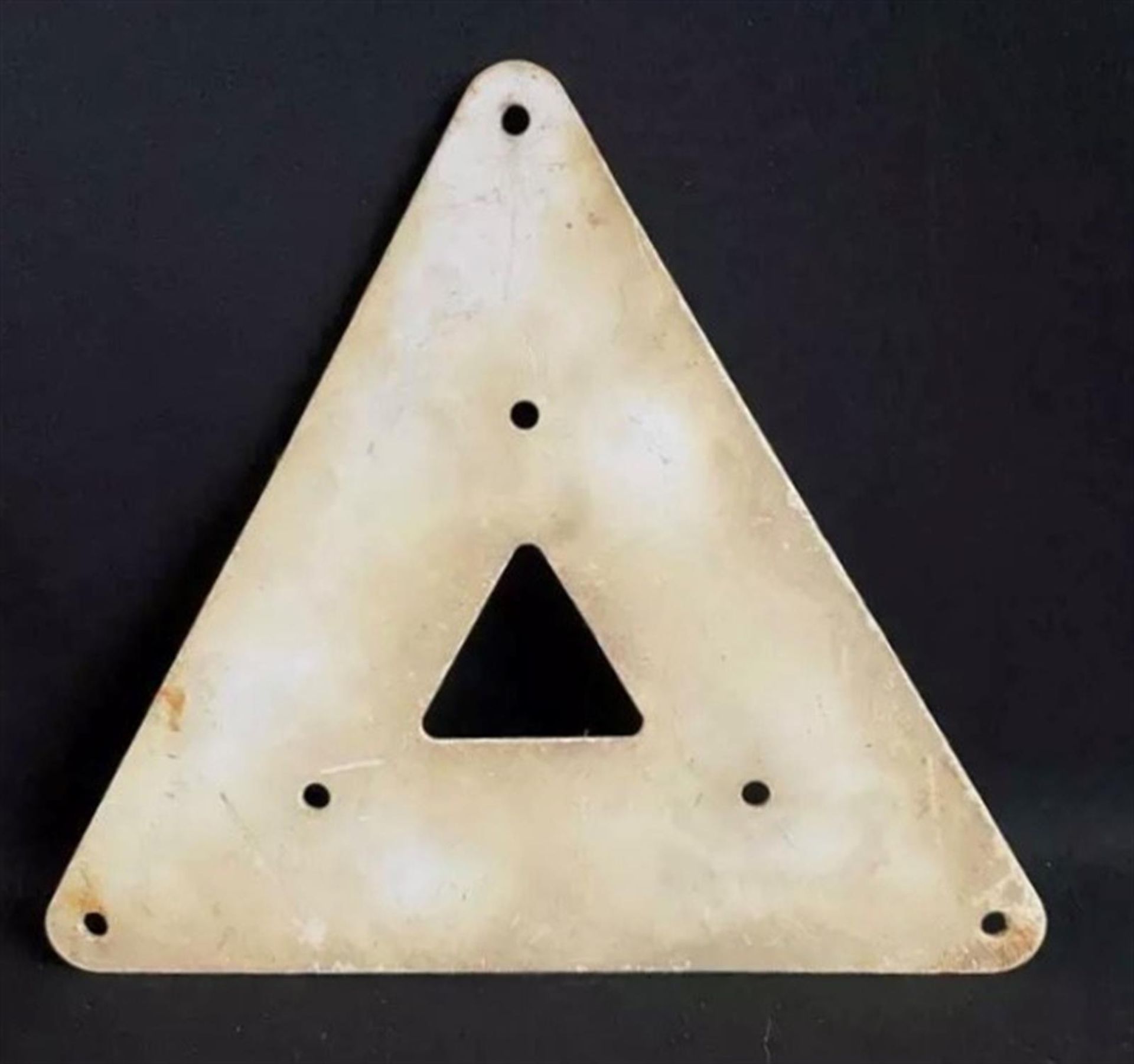 A fine Pre-War Reflective Rear Warning Triangle - Image 2 of 4