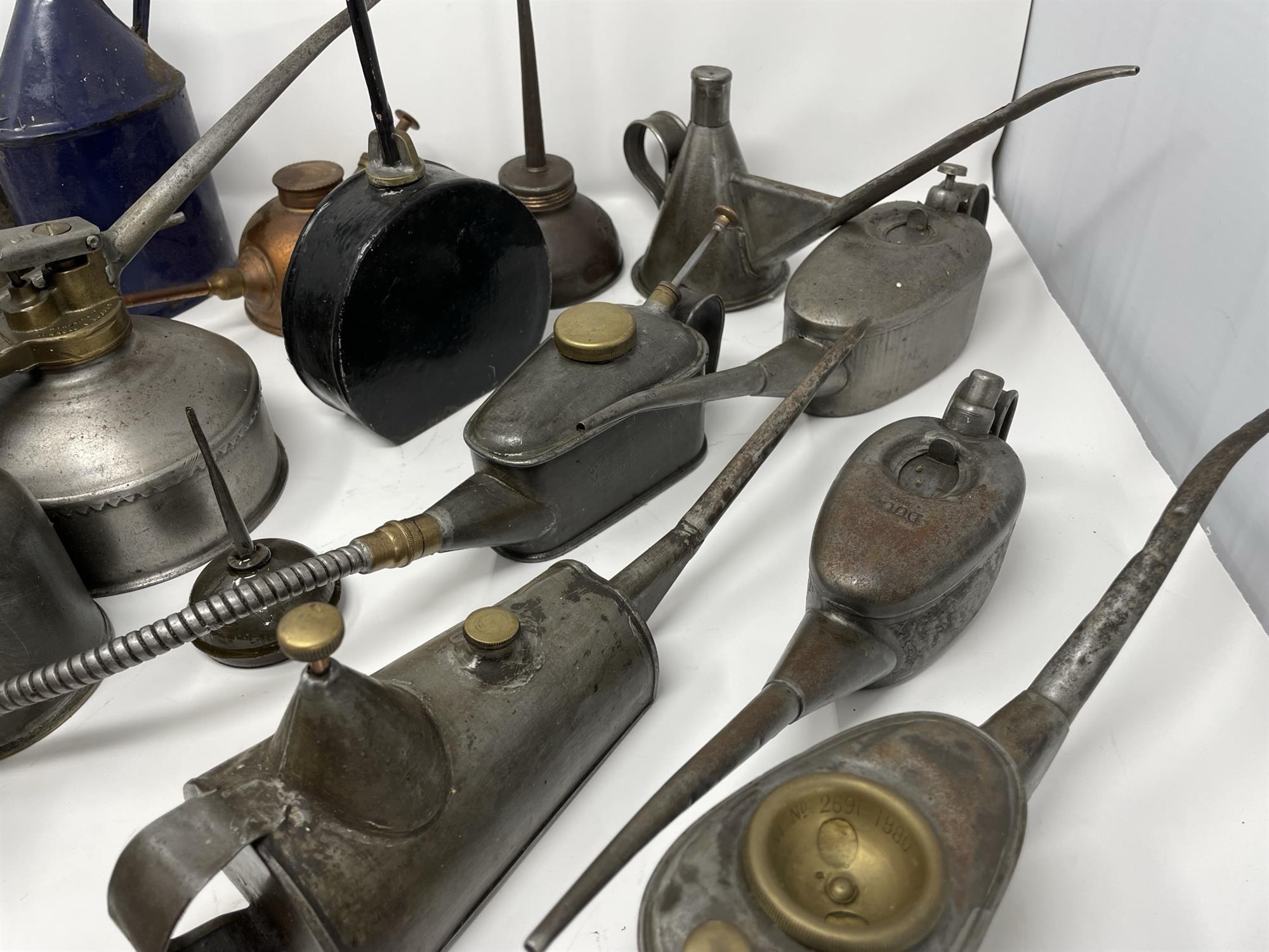 Collection of Oil Cans, Dispensers and Funnels - Image 6 of 10