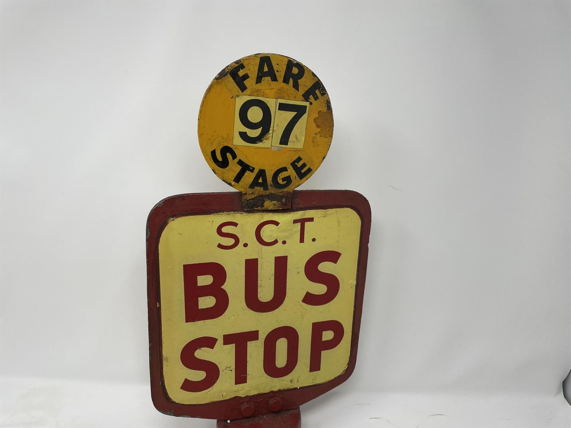 Bus Stop Signs from the 1st Quarter of the 20th Century - Image 2 of 4