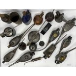 Collection of Oil Cans, Dispensers and Funnels