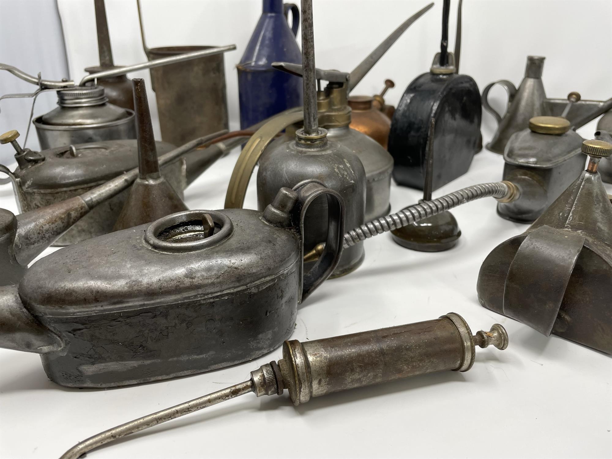 Collection of Oil Cans, Dispensers and Funnels - Image 9 of 10