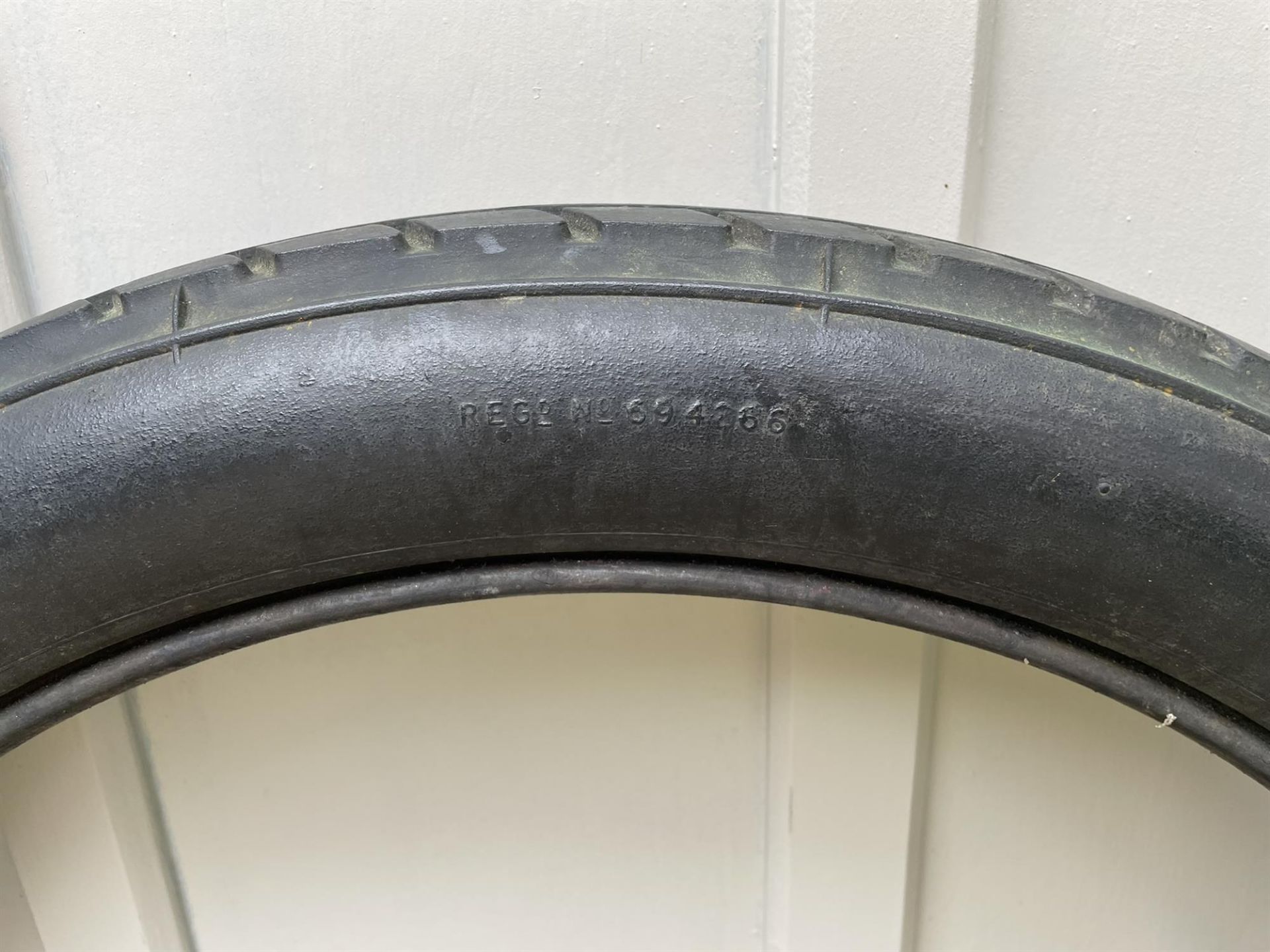 Two Vintage Dunlop Cord Road Tyres - Image 5 of 7