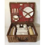 A Delightful Twenties Wicker Picnic Case by Coracle