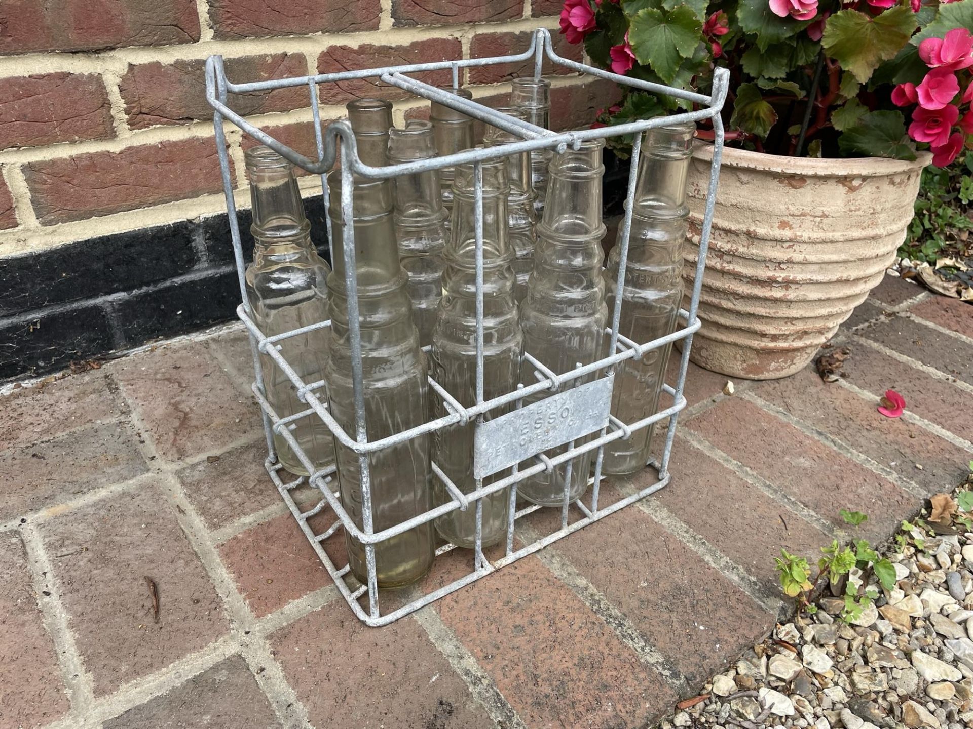 Selection of Esso Oil Bottles and Period Correct Crate