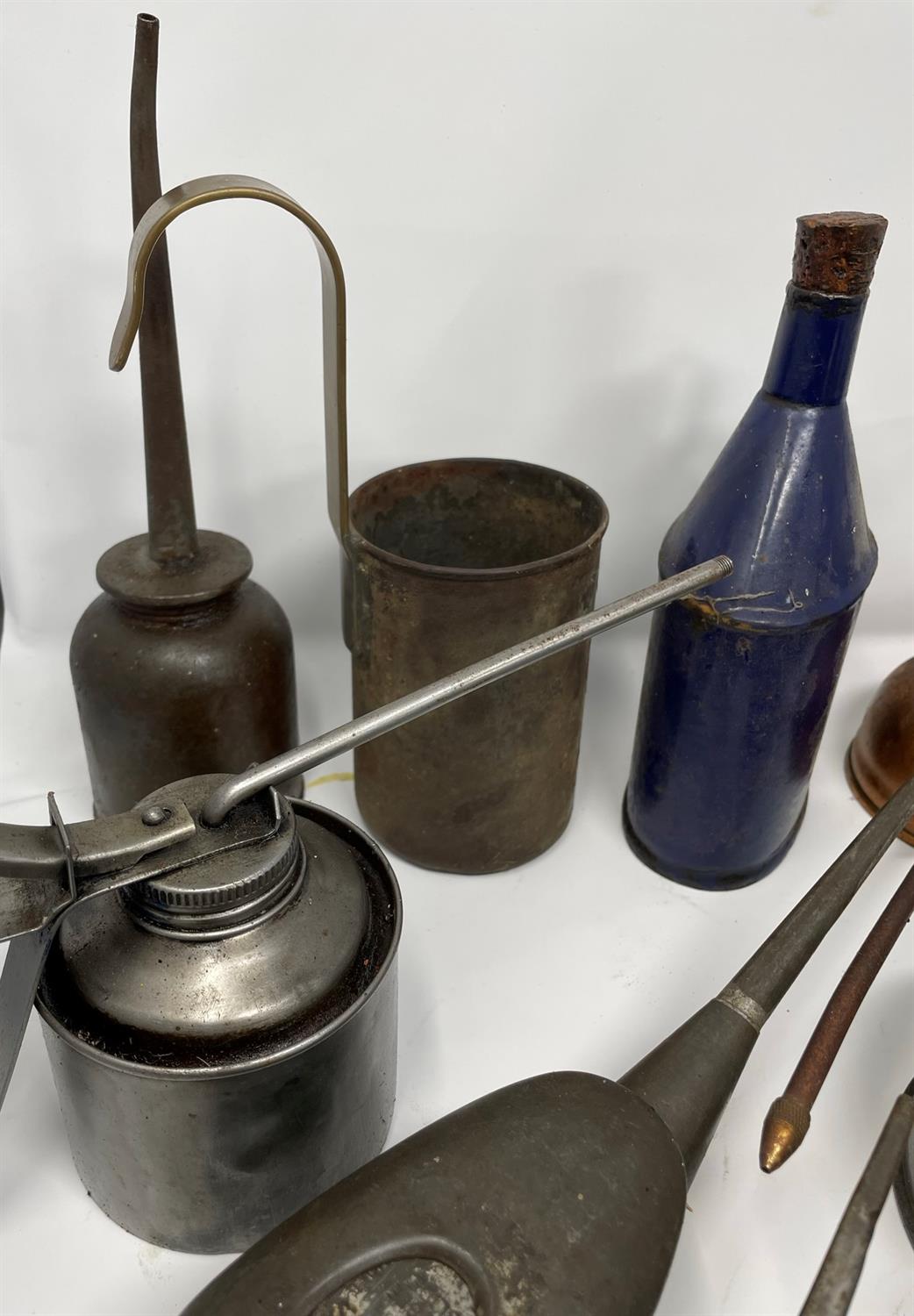 Collection of Oil Cans, Dispensers and Funnels - Image 3 of 10
