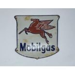 ''Mobilgas'' Enamel Advertising Sign c1940s-1950s