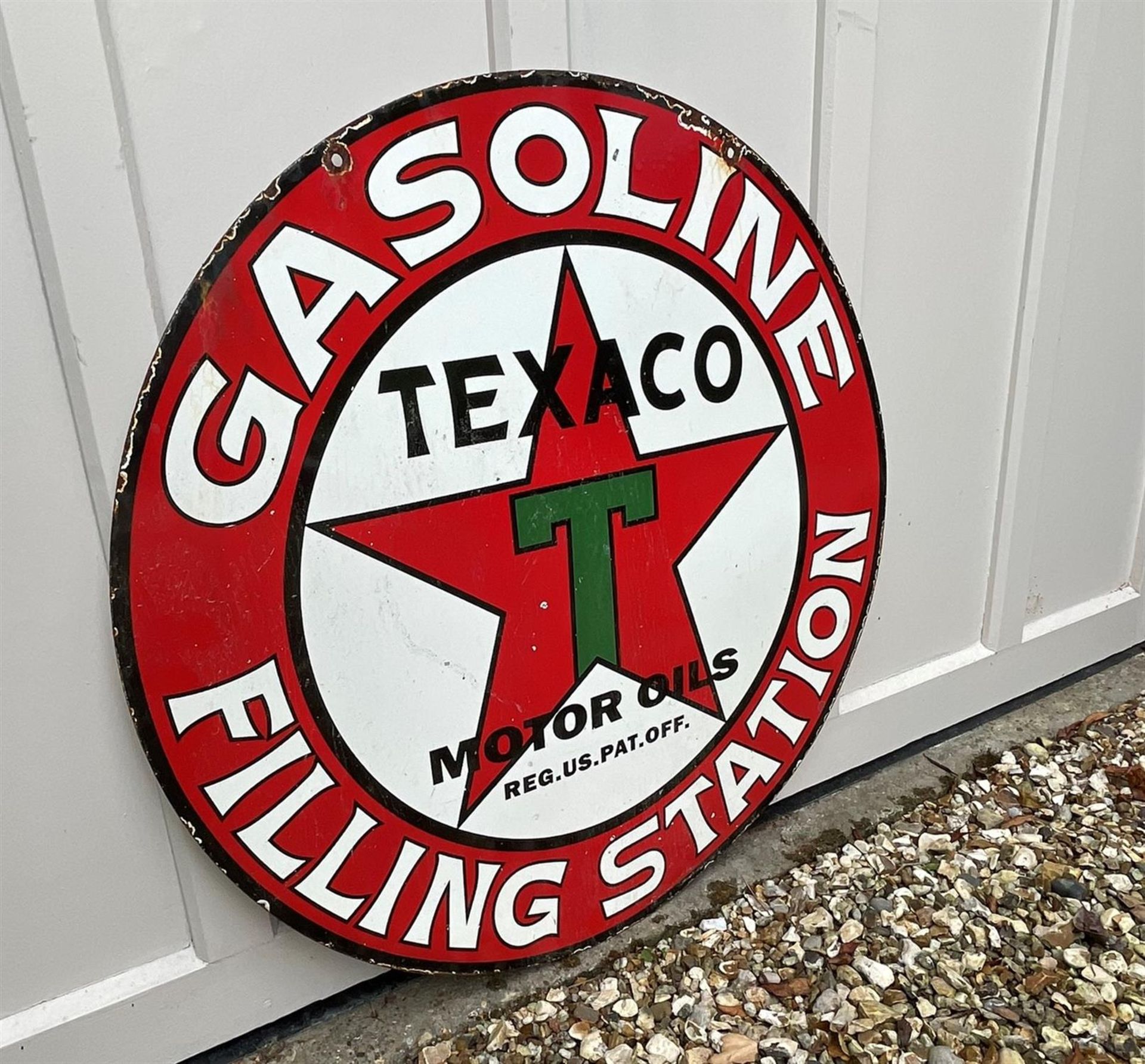"Texaco" Gasoline Filling Station Enamelled Sign - Image 3 of 4